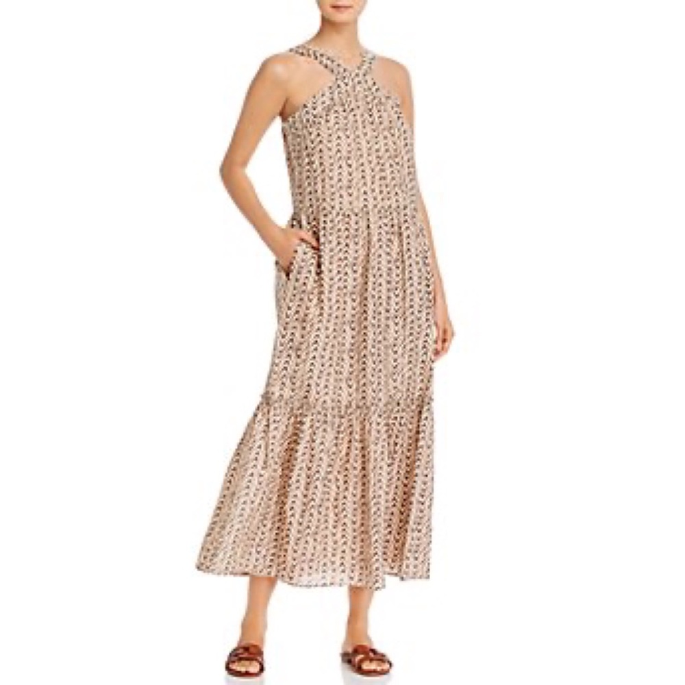 Joie Rosabel Cotton Silk Maxi Dress